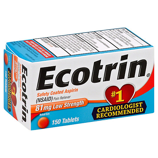 Alternate image 1 for Ecotrin® Aspirin 150-Count Low Strength Safety Coated Tablets