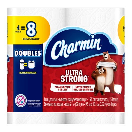 Charmin Ultra Strong 4 Pack Double Roll Bathroom Tissue Bed Bath Beyond