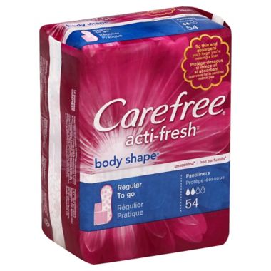 Carefree Body Style 54-Count Pantiliners To Go Unscented. View a larger version of this product image.