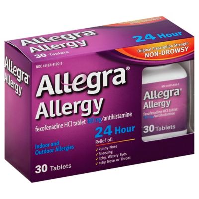 Allegra&reg; Allergy 24 Hour 30-Count Tablets