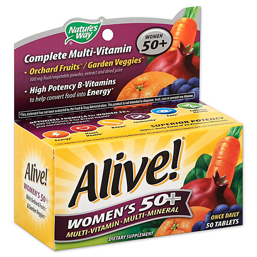 Alternate image 1 for Alive! 50-Count Senior Women's Energy Multivitamin 50 +