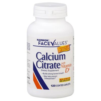 Harmon&reg; Face Values&trade; 120-Count Calcium Citrate with D3 Caplets