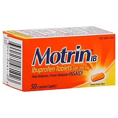Motrin IB 50-Count 200 mg Ibuprofen Tablets. View a larger version of this product image.