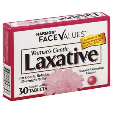 Harmon&reg; Face Values&trade; Women's Gentle Laxative 30-Count Tablets. View a larger version of this product image.
