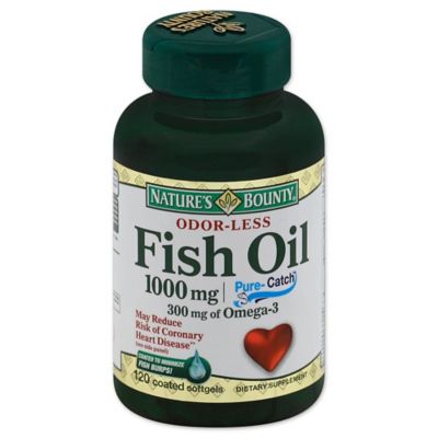 Nature&#39;s Bounty 100-Count 1000 mg Odorless Fish Oil Softgels