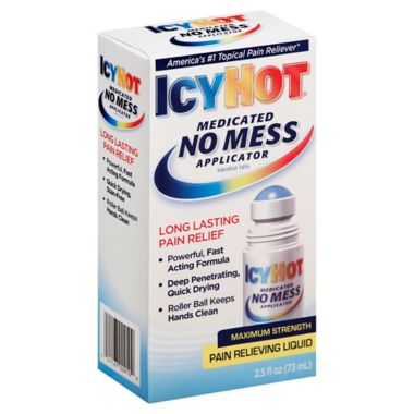 Icy Hot&reg; 2.5 oz. Maximum Strength Medicated Pain Reliever with No Mess Applicator. View a larger version of this product image.