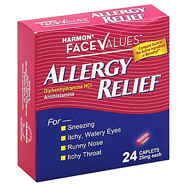 Harmon&reg; Face Values&trade; Allergy Relief 24-Count Antihistamine Caplets. View a larger version of this product image.