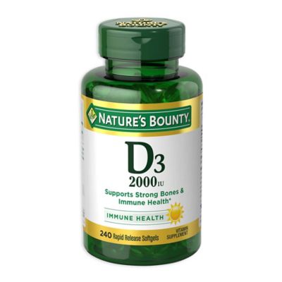 Nature&#39;s Bounty 240-Count Vitamin D 2000 IU Tablets