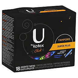 Kotex U 18-Count Tampons Click Super Plus