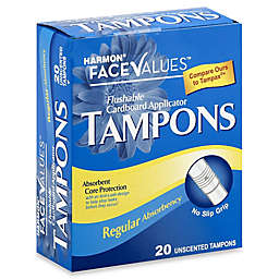 Harmon® Face Values™ 20-Count Cardboard Regular Unscented Tampon