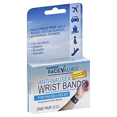 Harmon&reg; Face Values&trade; 1-Pair Anti-Nausea Wrist Bands. View a larger version of this product image.