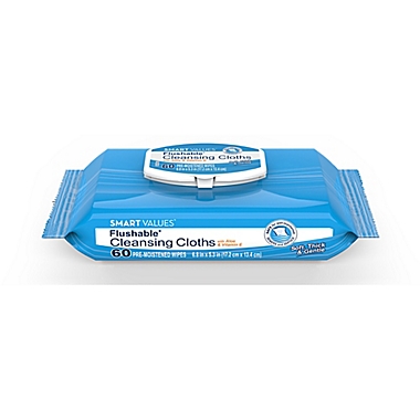 Harmon&reg; Face Values&trade; 60-Count Flushable Moist Wipes with Flip Lid. View a larger version of this product image.
