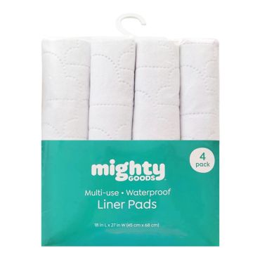 mighty goods&trade; 4-Pack Waterproof Multi-Use Changing Pad Liners. View a larger version of this product image.