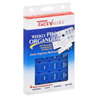 Harmon&reg; Face Values&trade; Weekly Pill Organizer Box. View a larger version of this product image.