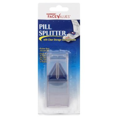 Harmon&reg; Face Values&trade; Pill Splitter with Clear Storage Compartments. View a larger version of this product image.