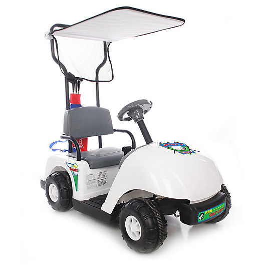 Alternate image 1 for Kid Motorz Jr. Pro Golf Cart 6-Volt Ride-On in White