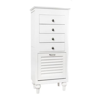 white jewelry chest