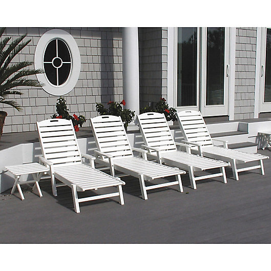 Alternate image 1 for POLYWOOD® Nautical Chaise with Arms