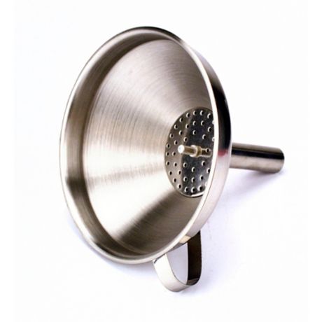 8 Oz Stainless Steel Funnel With Strainer Bed Bath Beyond