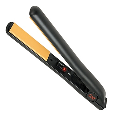 CHI 1-Inch Ceramic Hairstyling Flat Iron in Black. View a larger version of this product image.