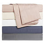 Alternate image 1 for Nestwell&trade; Pima Cotton 500-Thread-Count Queen Sheet Set in White Stripe