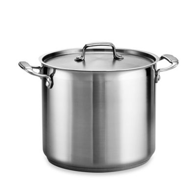 Tramontina® Gourmet Stainless Steel Covered Stock Pot | Bed Bath And ...