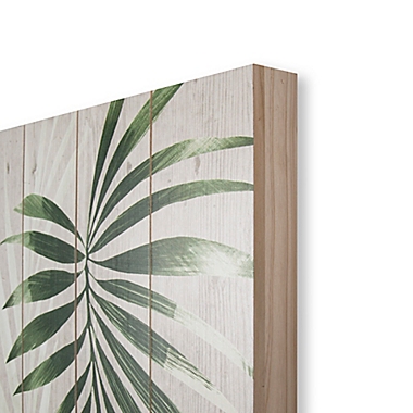 Peaceful Palm Leaves 16-Inch x 20-Inch Wood Wall Art (Set of 2). View a larger version of this product image.