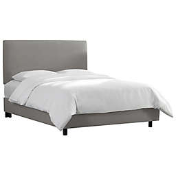 Scottsburg Upholstered Queen Bed in Linen Grey