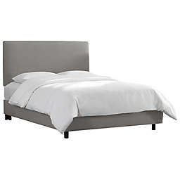 Scottsburg Upholstered King Bed in Linen Grey