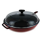 Chasseur&reg; 11-Inch Cast Iron Fry Pan with Handle and Glass Lid