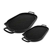 Chasseur&reg; Cast Iron Oval Grill in Black