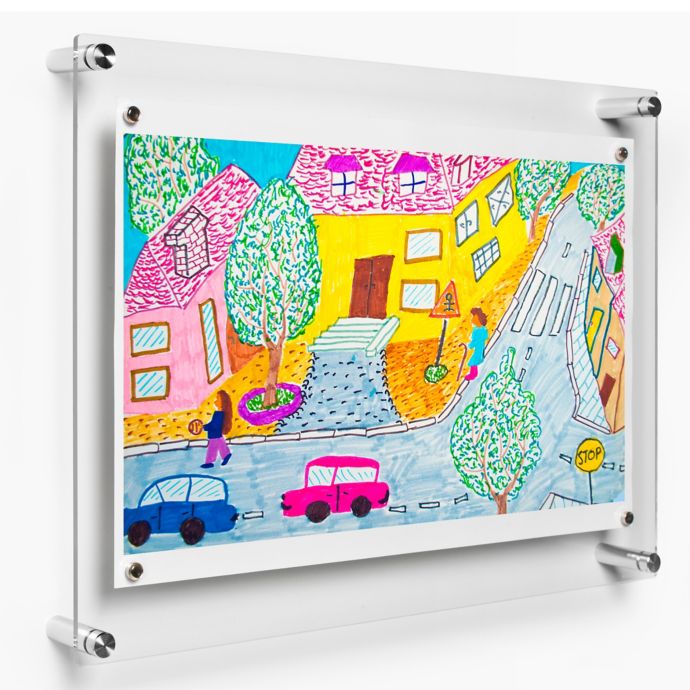 Wexel Art 14Inch x 19Inch Rectango Floating Frame with Bed