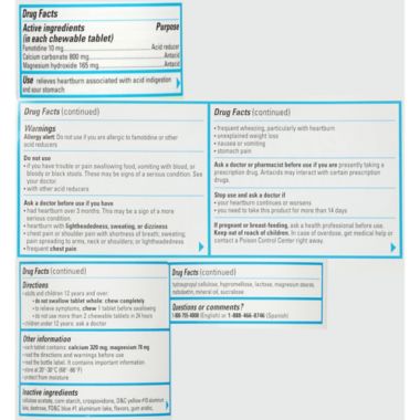 Pepcid&reg; Complete&reg; 25-Count Chewable Tablets in Cool Mint Flavor. View a larger version of this product image.