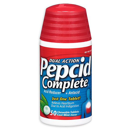 Alternate image 1 for Pepcid® Complete 50-Count Chewable Tablets in Cool Mint