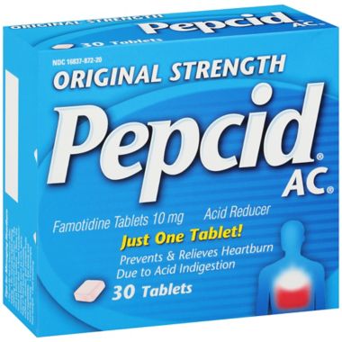 Pepcid&reg; AC&reg; 30-Count Original Strength Acid Reducer Tablets. View a larger version of this product image.
