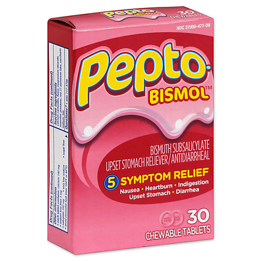 Alternate image 1 for Pepto-Bismol Original 30-Count Chewable Tablets