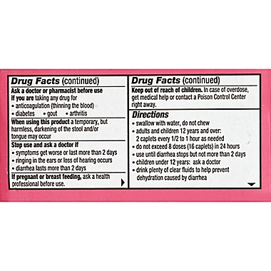 Pepto-Bismol Original 40-Count Caplets. View a larger version of this product image.