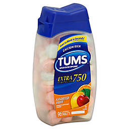 TUMS® Extra Strength 96-Count Chewable Antacid Tablets in Assorted Fruit