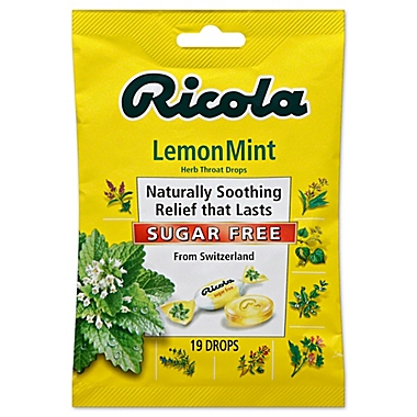 Ricola&reg; Herbal Throat 19-Count Sugar Free Lozenges in Lemon. View a larger version of this product image.