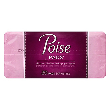 Poise Pads&reg; 20-Count Moderate Absorbency Regular Length Bladder Protection Pads. View a larger version of this product image.