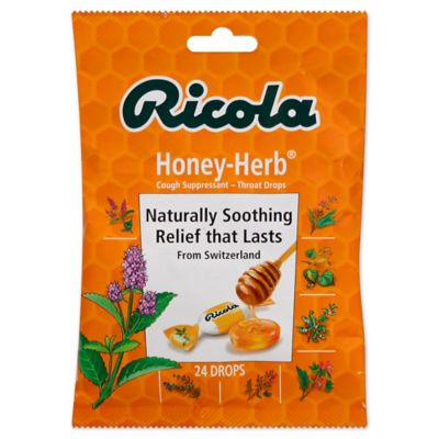Ricola&reg; 24-Count Natural Cough Suppressant/Throat Cough Drops in Honey-Herb