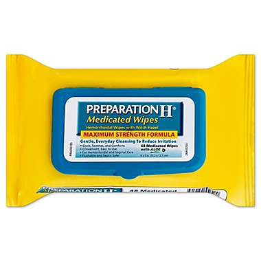 Preparation H&reg; Medicated 48-Count Wipes Refill Pouch. View a larger version of this product image.