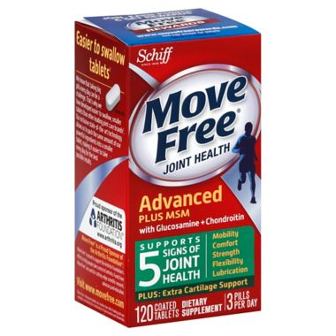 Schiff Move Free 120-Count Glucosamine & Chondroitin MSM Tablets. View a larger version of this product image.