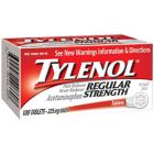 Alternate image 1 for Tylenol&reg; Regular Strength 100-Count 325 mg Pain Reliever Tablets