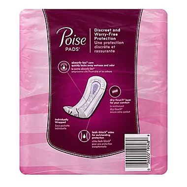 Poise Pads&reg; 14-Count Maximum Absorbency Regular Length Bladder Protection Pads. View a larger version of this product image.