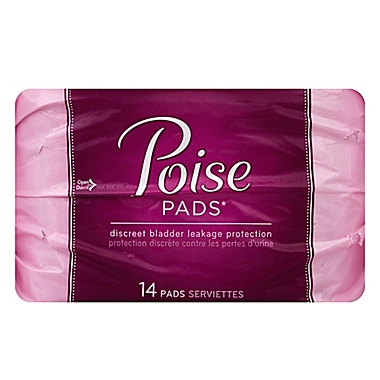 Poise Pads&reg; 14-Count Maximum Absorbency Regular Length Bladder Protection Pads. View a larger version of this product image.