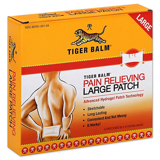 Alternate image 1 for Tiger Balm® 4-Count Large Pain Relieving Patches