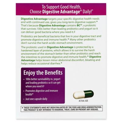 Digestive Advantage 30-Count Daily Probiotic | Bed Bath & Beyond