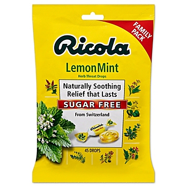 Ricola&reg; 45-Count Sugar-Free Herb Throat Drops in LemonMint. View a larger version of this product image.