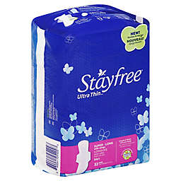 Stayfree® Ultra Thin™ 32-Count Super- Long Pads with Wings
